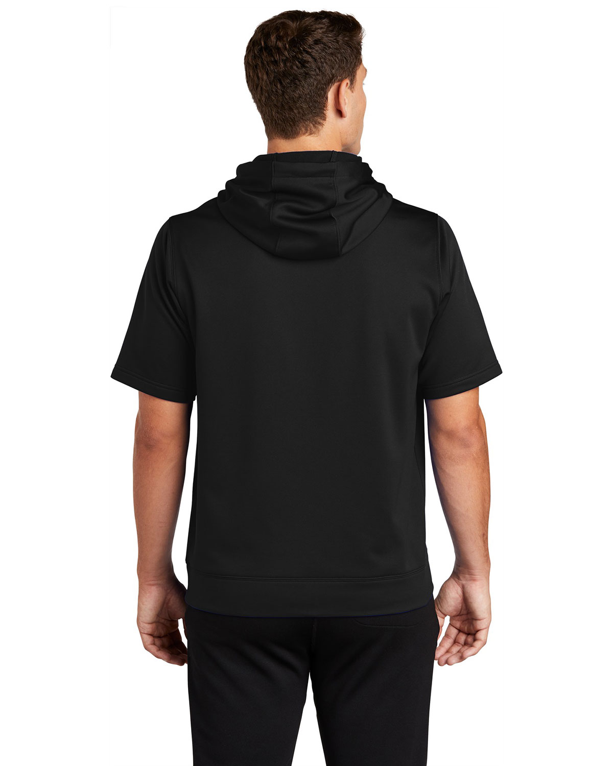 Sport-Tek ST251 Sport-Wick Fleece Short Sleeve Hooded Pullover view 2