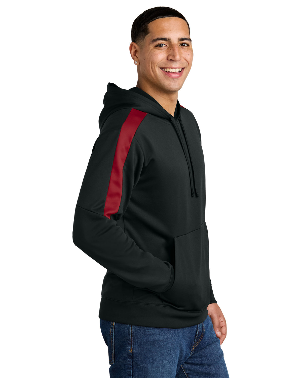 Sport-Tek ST255 Sport-Wick Fleece United Pullover Hoodie view 3