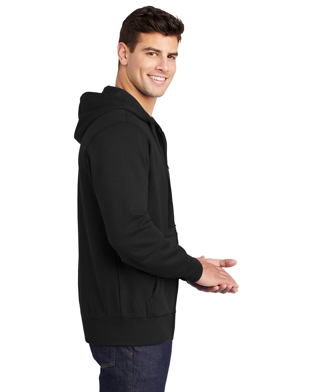 Sport-Tek ST258 Full-Zip Hooded Sweatshirt view 3