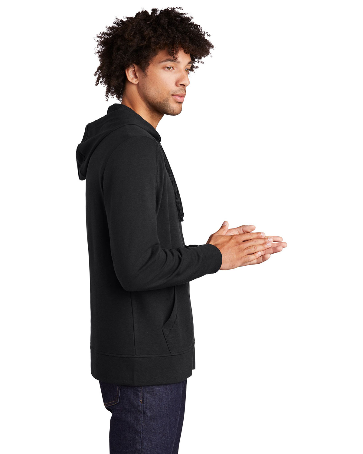 Sport-Tek ST293 PosiCharge Tri-Blend Wicking Fleece Full-Zip Hooded Jacket view 3
