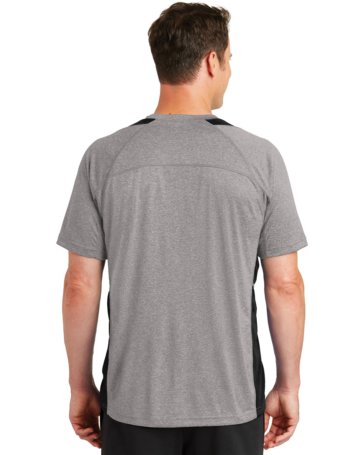 Sport-Tek ST361 Heather Colorblock Contender Tee view 2