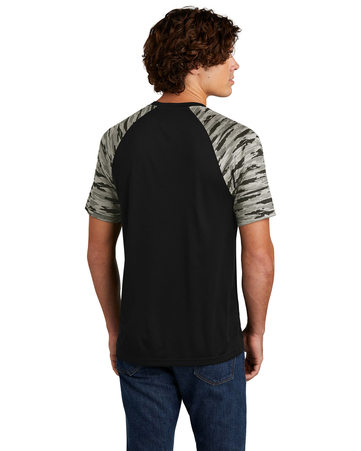 Sport-Tek ST376 Drift Camo Colorblock Tee view 2