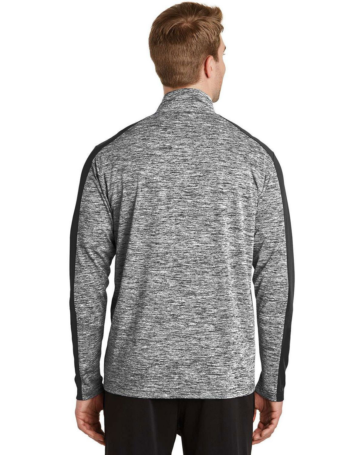 Sport-Tek ST397 PosiCharge Electric Heather Colorblock 1/4-Zip Pullover view 2
