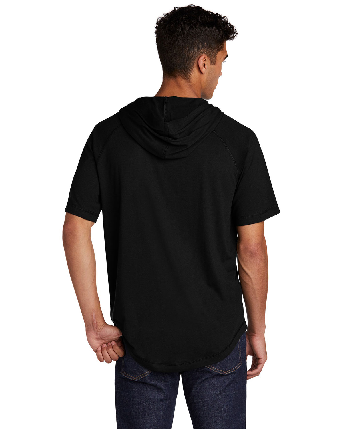 Sport-Tek ST404 PosiCharge Tri-Blend Wicking Short Sleeve Hoodie view 2