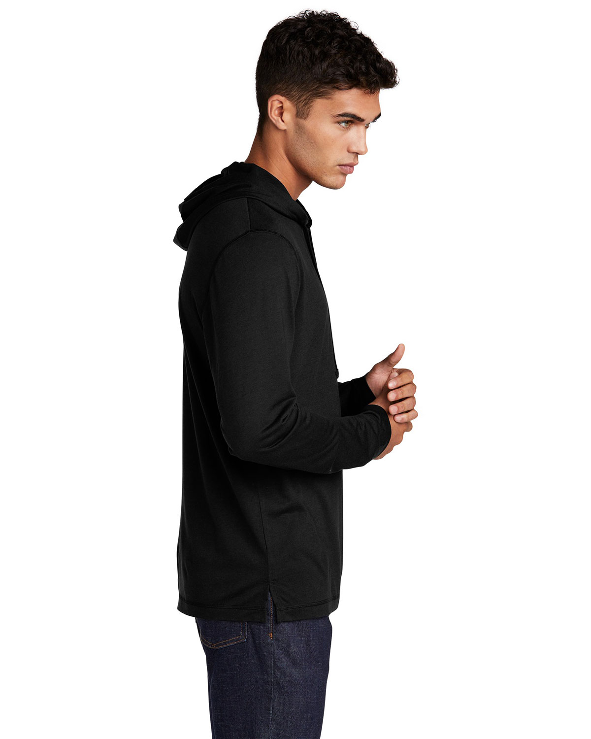 Sport-Tek ST406 PosiCharge Tri-Blend Wicking Long Sleeve Hoodie view 3
