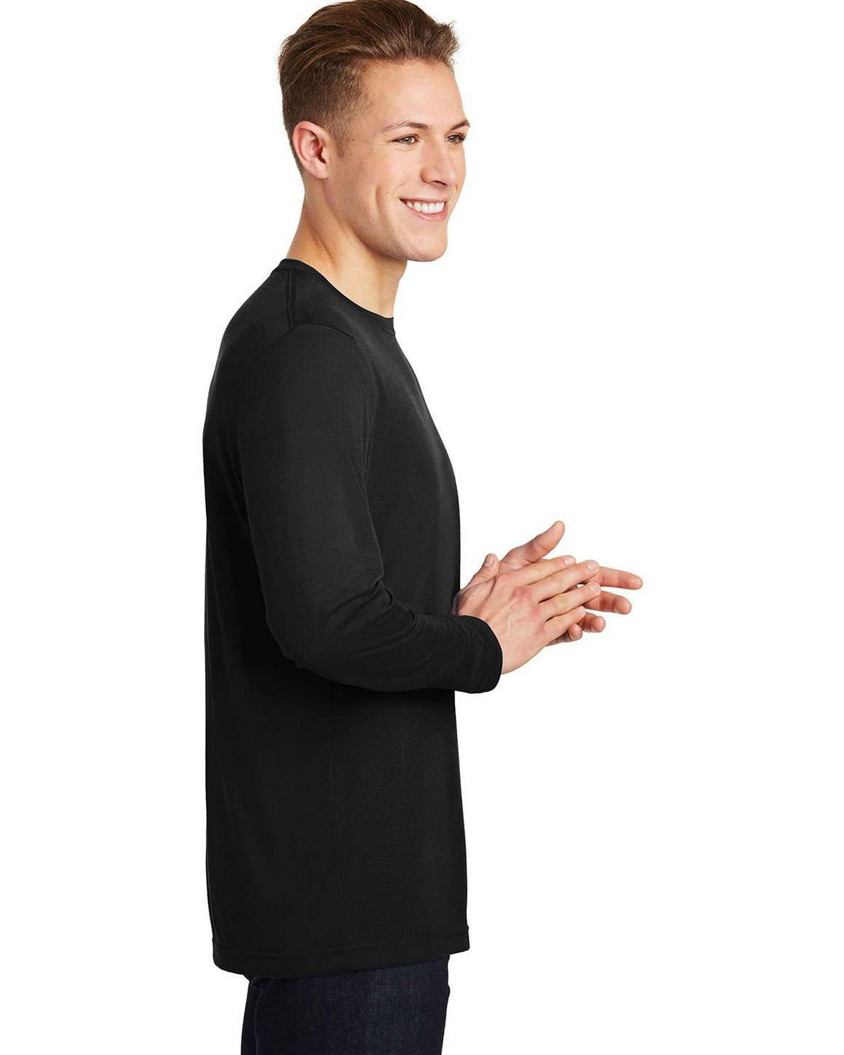 Sport-Tek ST450LS Long Sleeve PosiCharge Competitor Cotton Touch Tee view 3