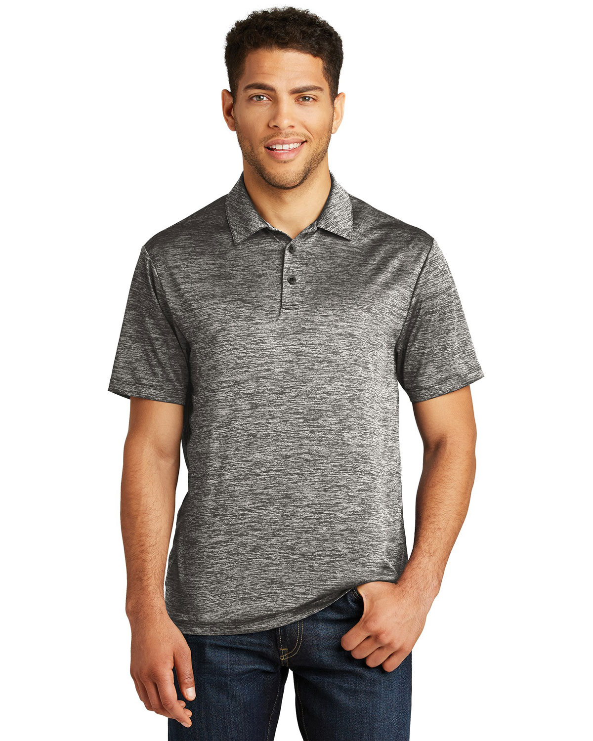 Sport-Tek ST590 PosiCharge Electric Heather Polo