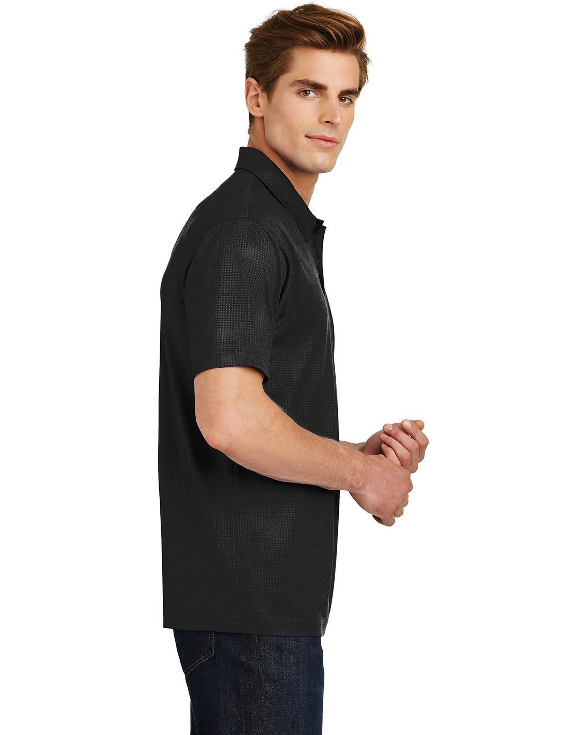 Sport-Tek ST630 Embossed PosiCharge Tough Polo view 3