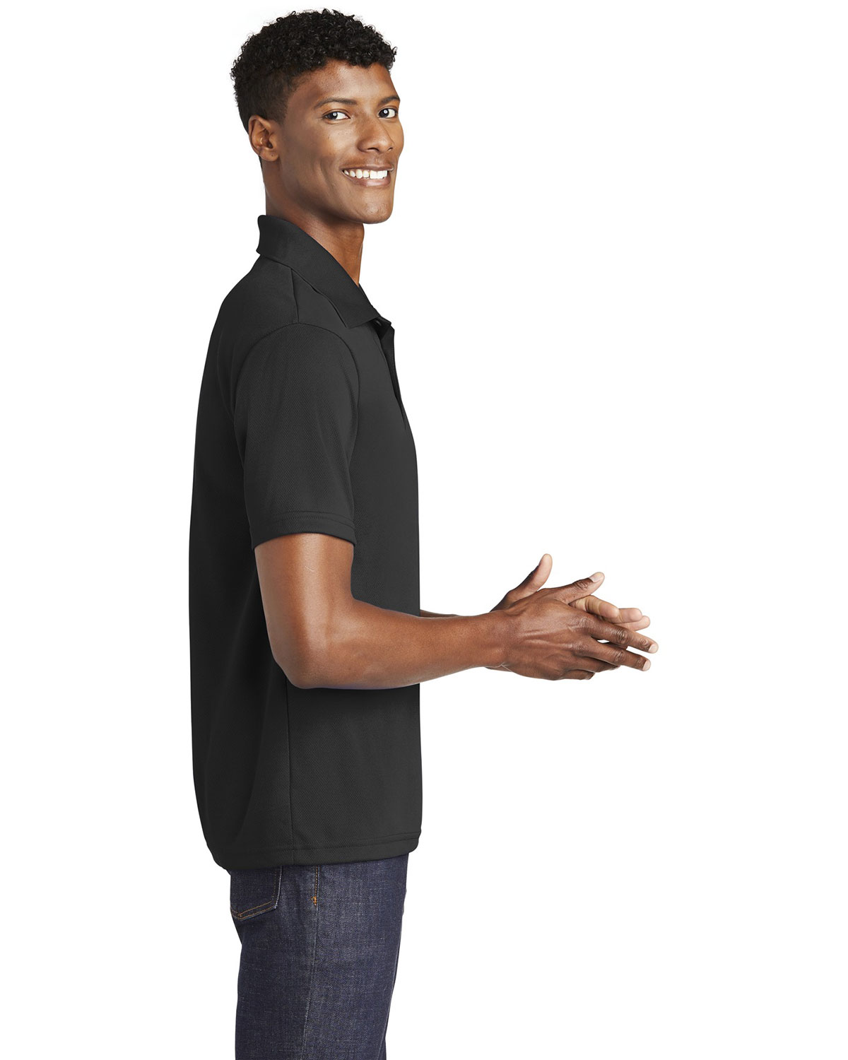 Sport-Tek ST640 PosiCharge RacerMesh Polo view 3