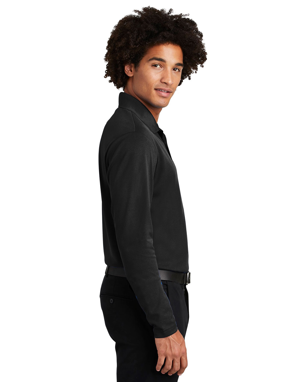 Sport-Tek ST640LS PosiCharge RacerMesh Long Sleeve Polo view 3