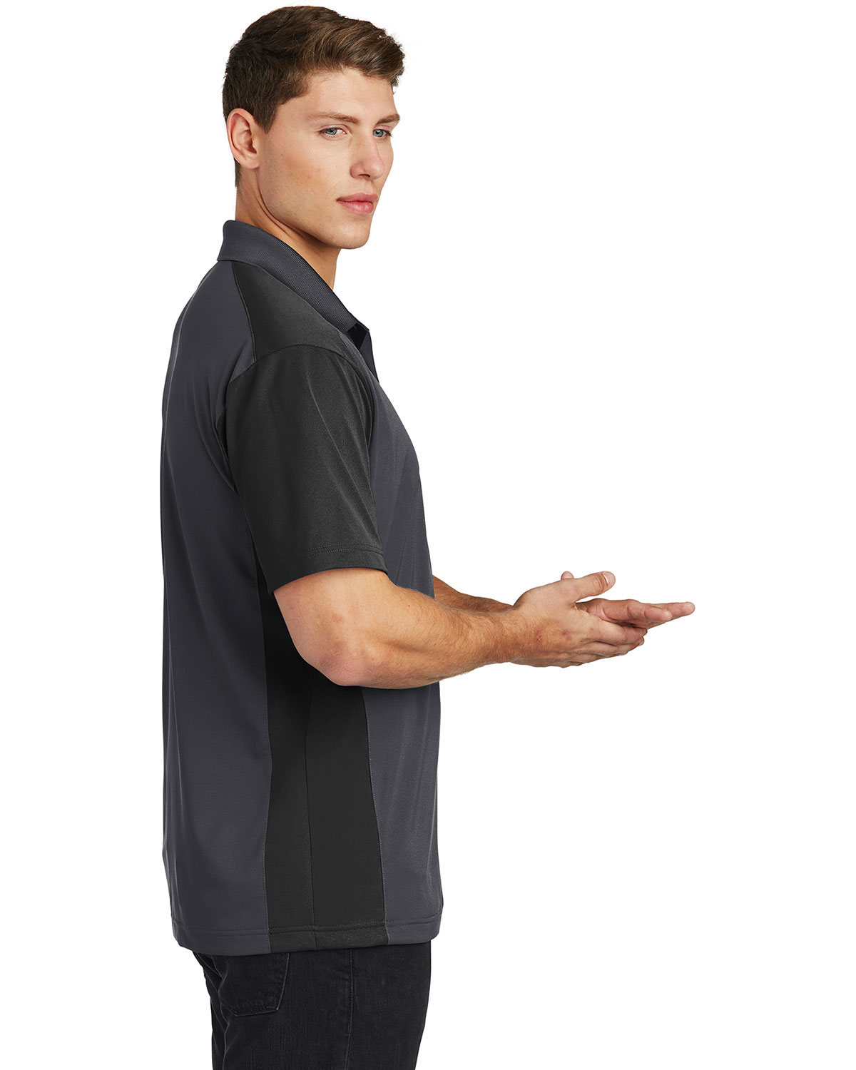 Sport-Tek ST652 Colorblock Micropique Sport-Wick Polo view 3