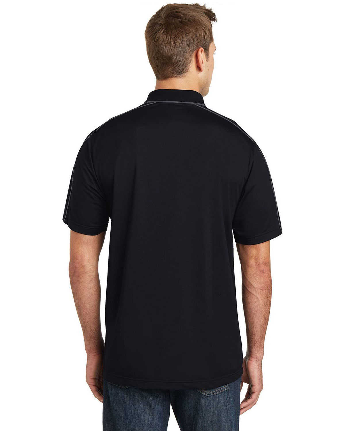 Sport-Tek ST653 Micropique Sport-Wick Piped Polo view 2