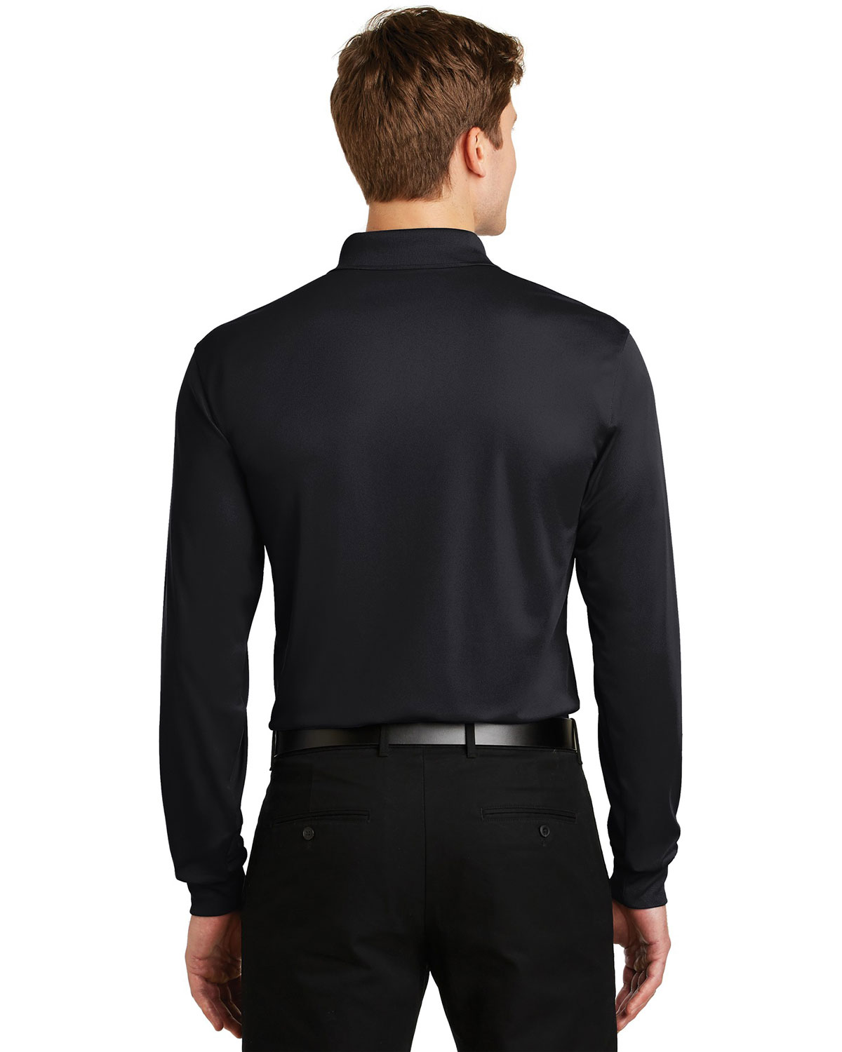 Sport-Tek ST657 Long Sleeve Micropique Sport-Wick Polo view 2