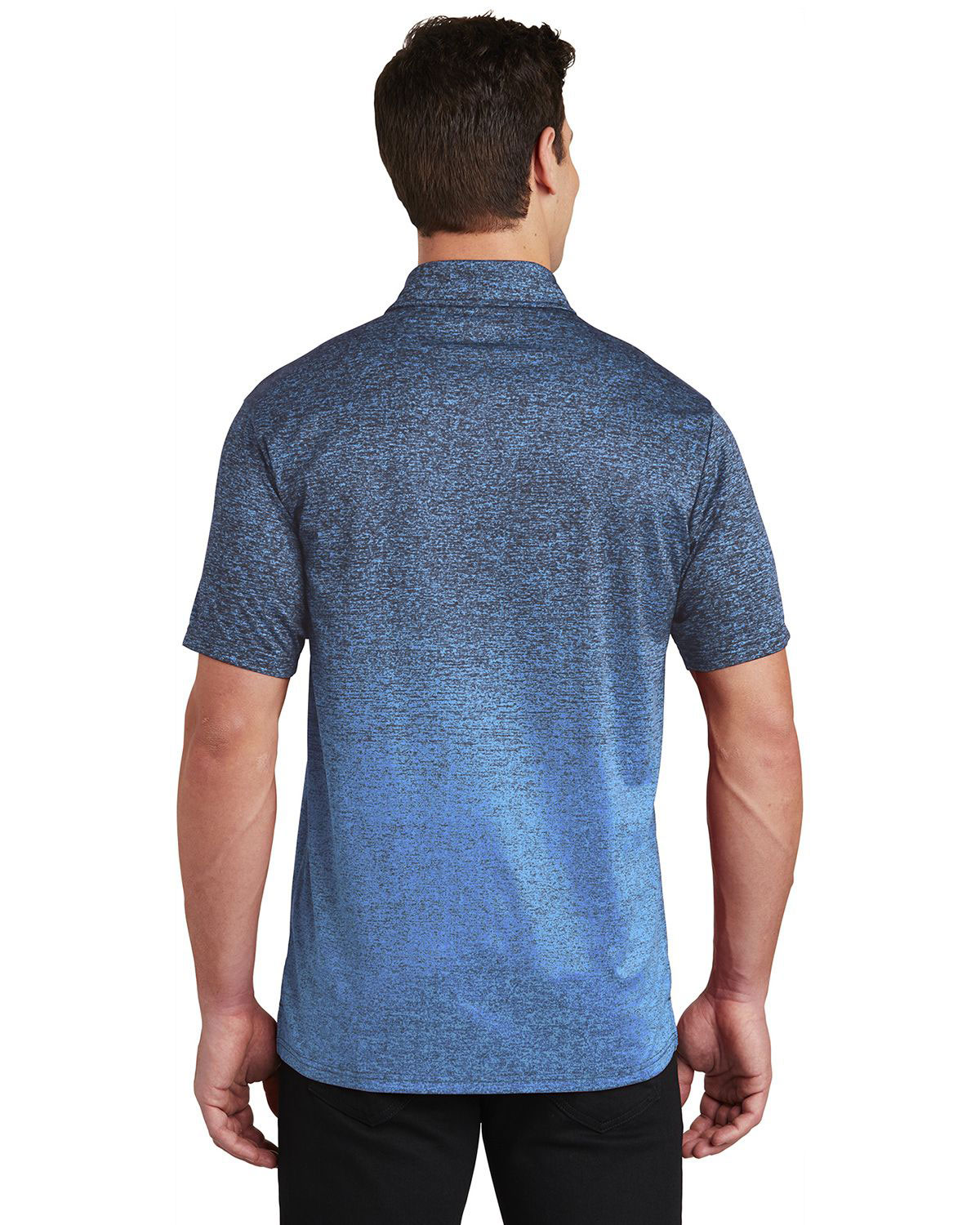 Sport-Tek ST671 Ombre Heather Polo view 2