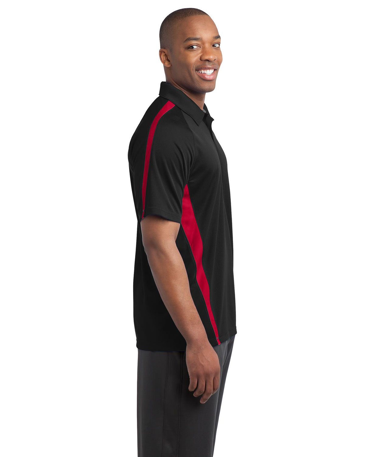 Sport-Tek ST685 PosiCharge Micro-Mesh Colorblock Polo view 3