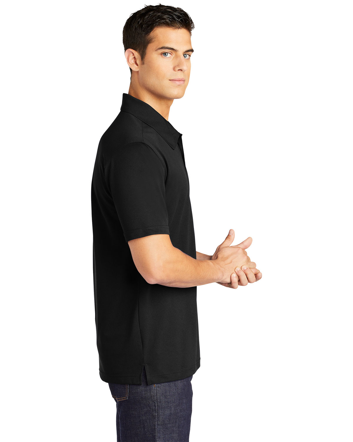 Sport-Tek ST690 PosiCharge Active Textured Polo view 3