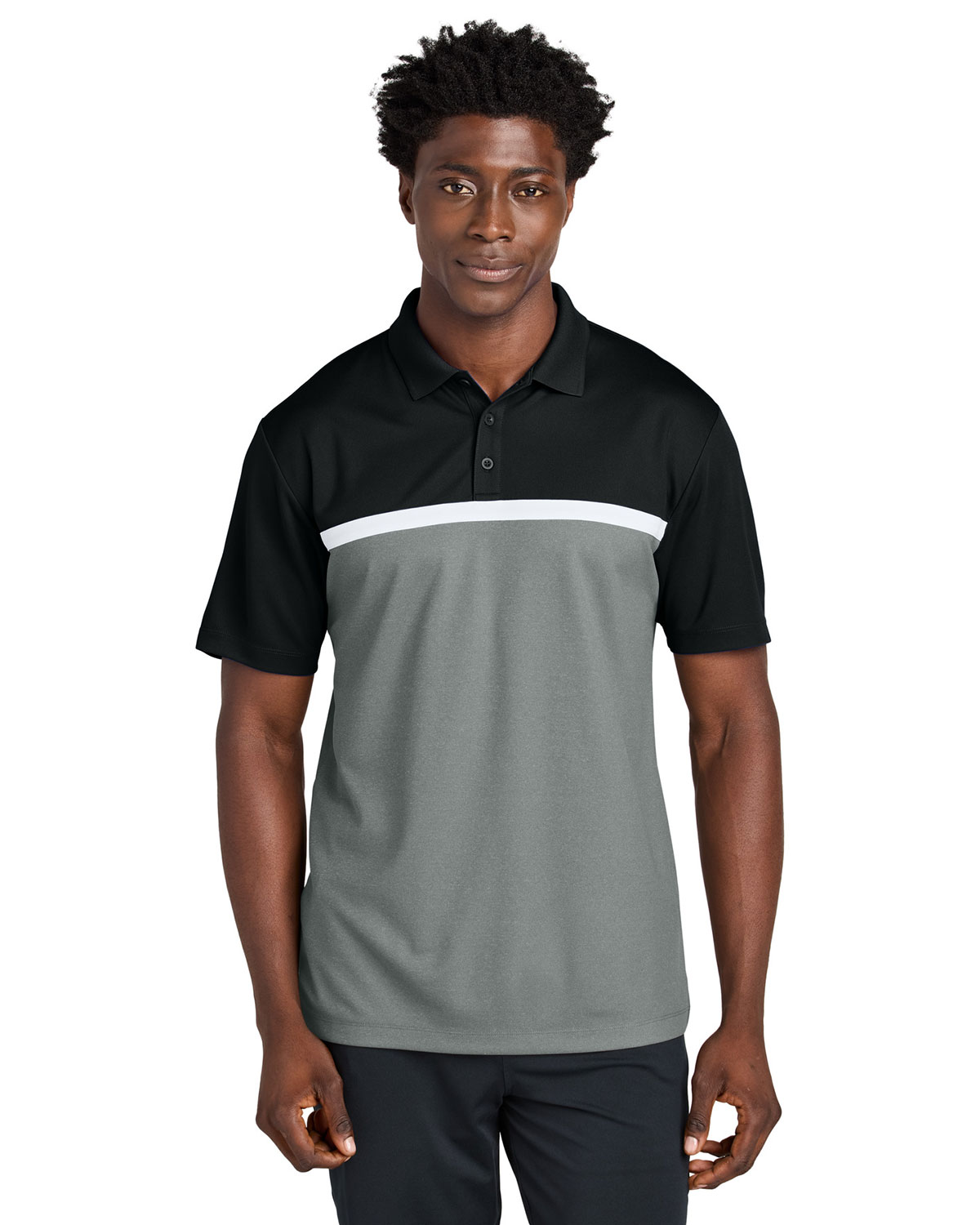 Sport-Tek ST741 UV Micropique Colorblock Polo