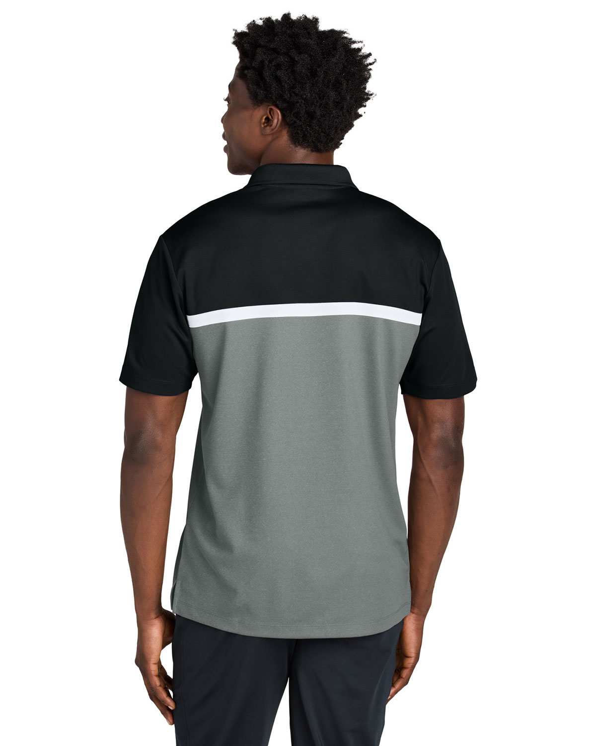 Sport-Tek ST741 UV Micropique Colorblock Polo view 2