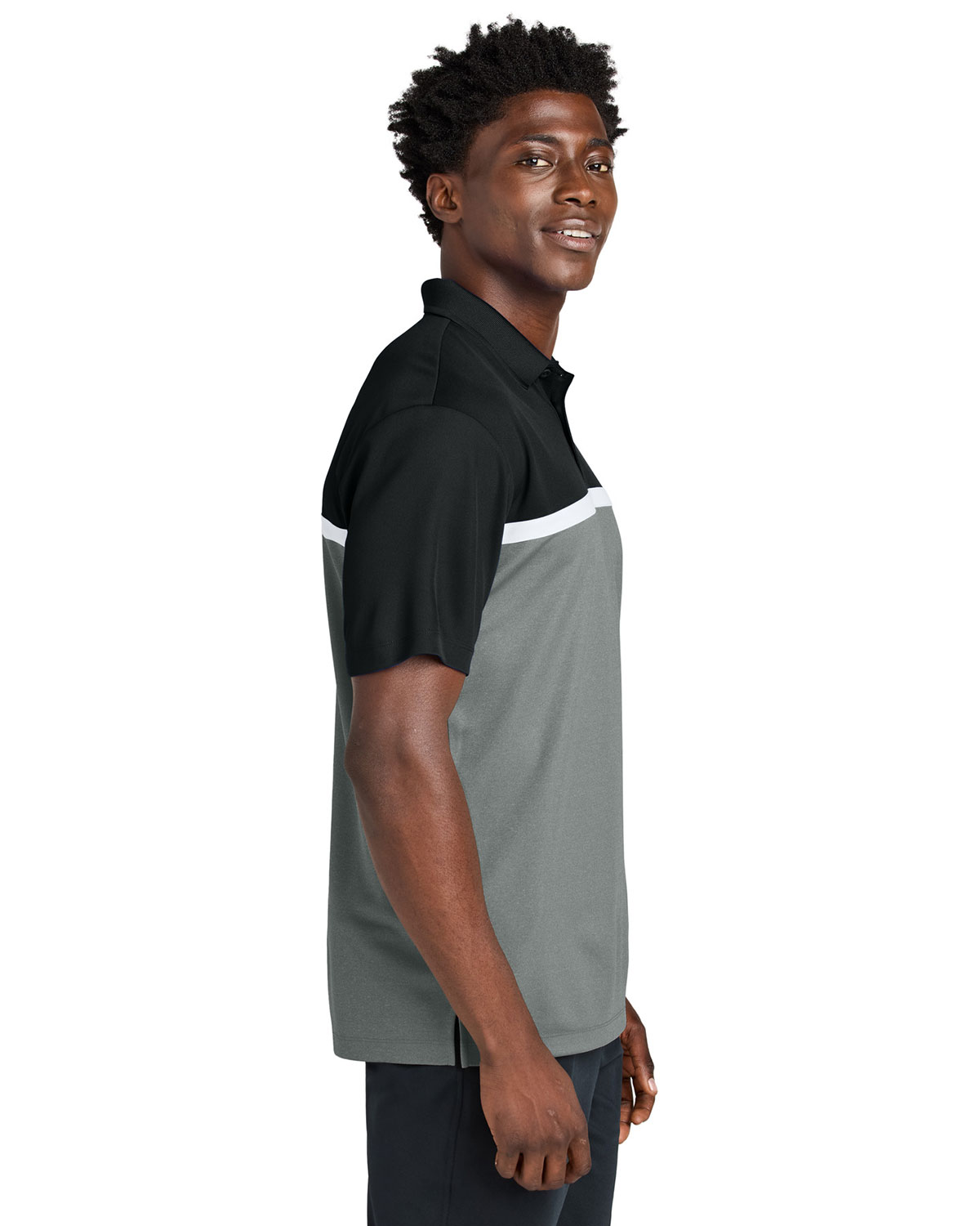 Sport-Tek ST741 UV Micropique Colorblock Polo view 3