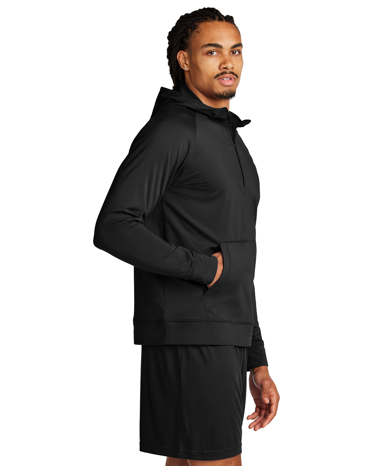 Sport-Tek ST856 Sport-Wick Stretch 1/2-Zip Hoodie view 3