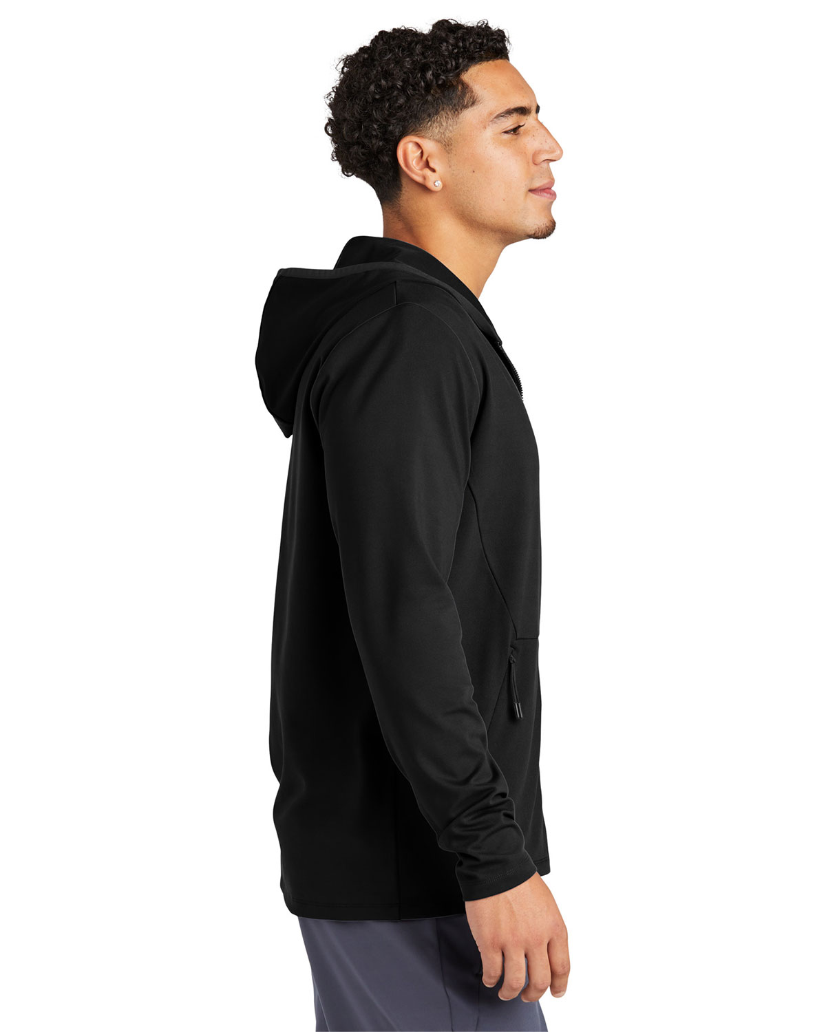 Sport-Tek ST870 Circuit Hooded Full-Zip view 3