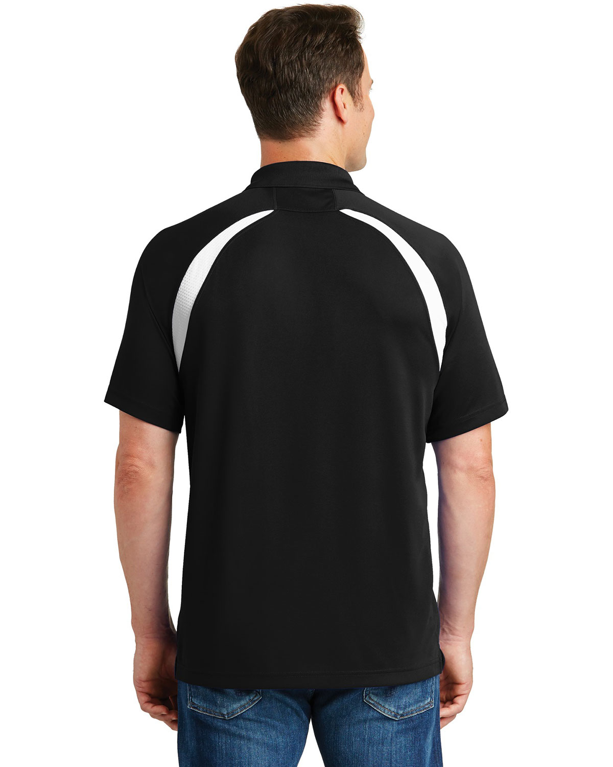 Sport-Tek T476 Dry Zone Colorblock Raglan Polo view 2