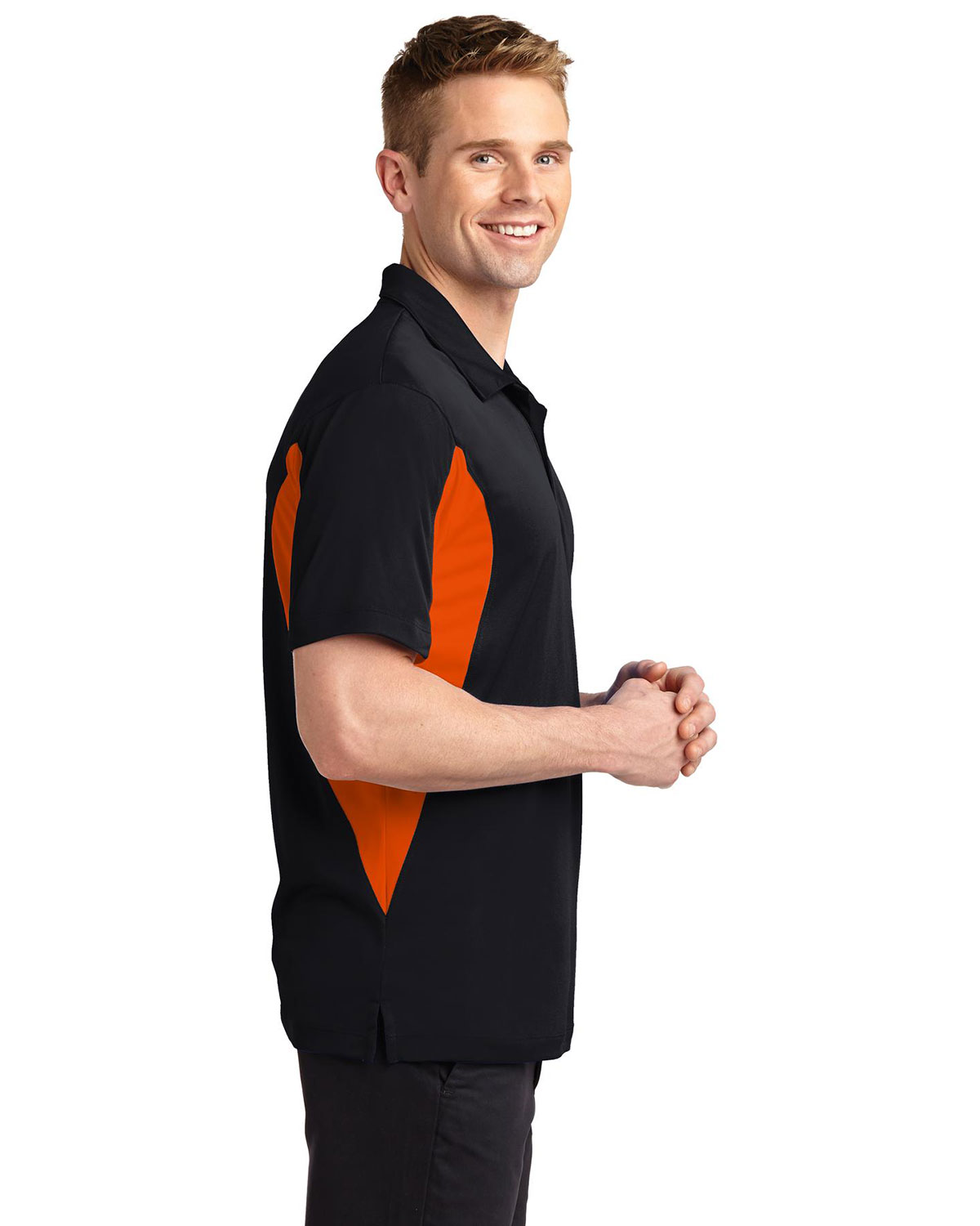 Sport-Tek TST655 Tall Side Blocked Micropique Sport-Wick Polo view 3