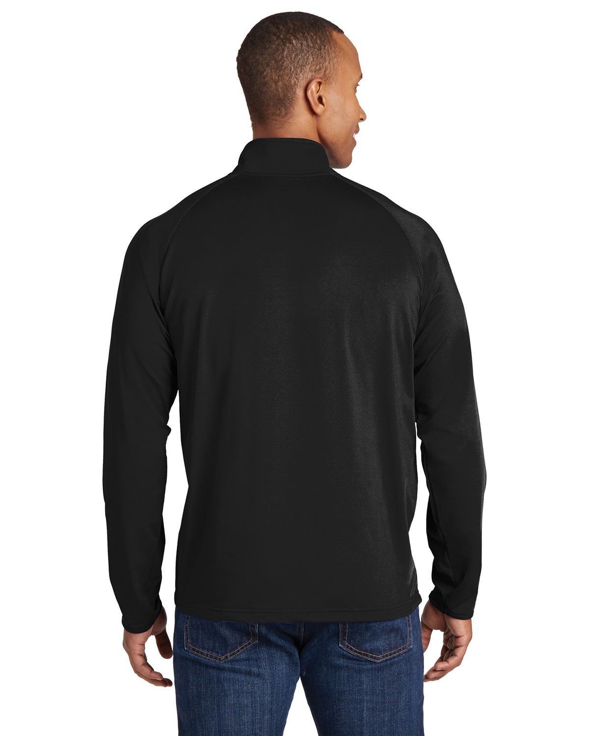 Sport-Tek TST850 Tall Sport-Wick Stretch 1/4-Zip Pullover view 2