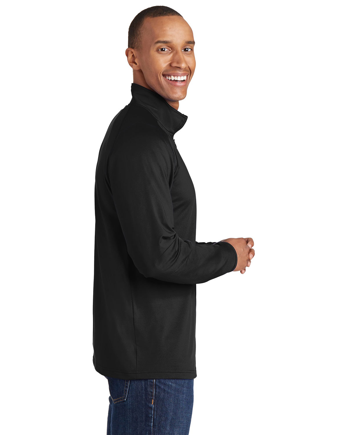 Sport-Tek TST850 Tall Sport-Wick Stretch 1/4-Zip Pullover view 3