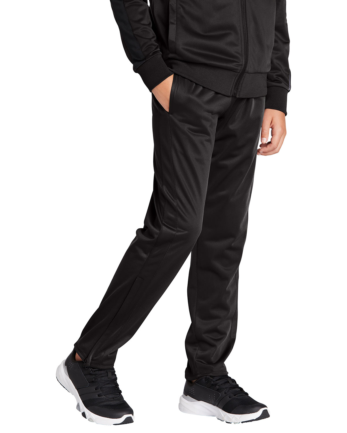 Sport-Tek YPST95 Youth Tricot Track Jogger view 3