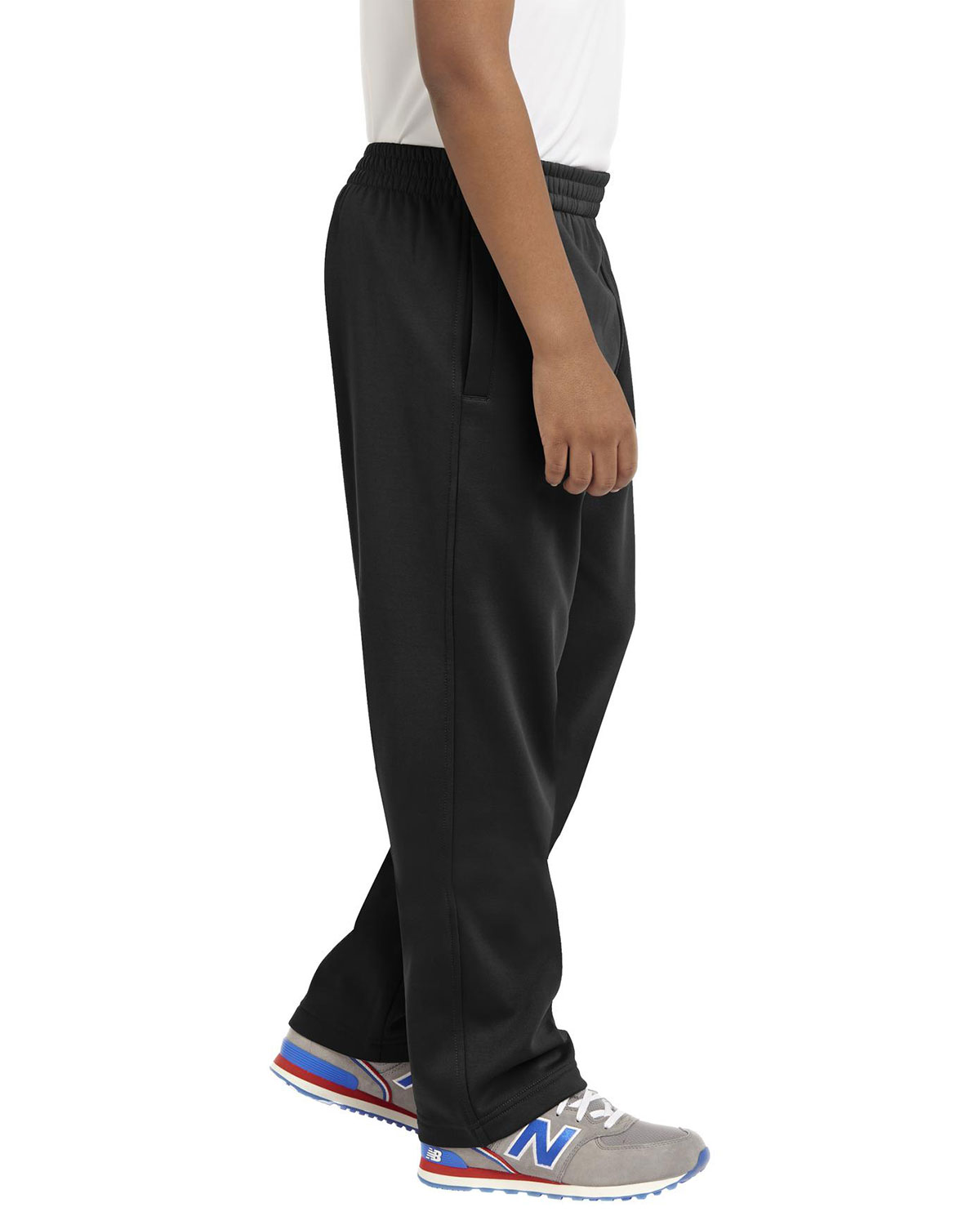 Sport-Tek YST237 Youth Sport-Wick Fleece Pant view 3