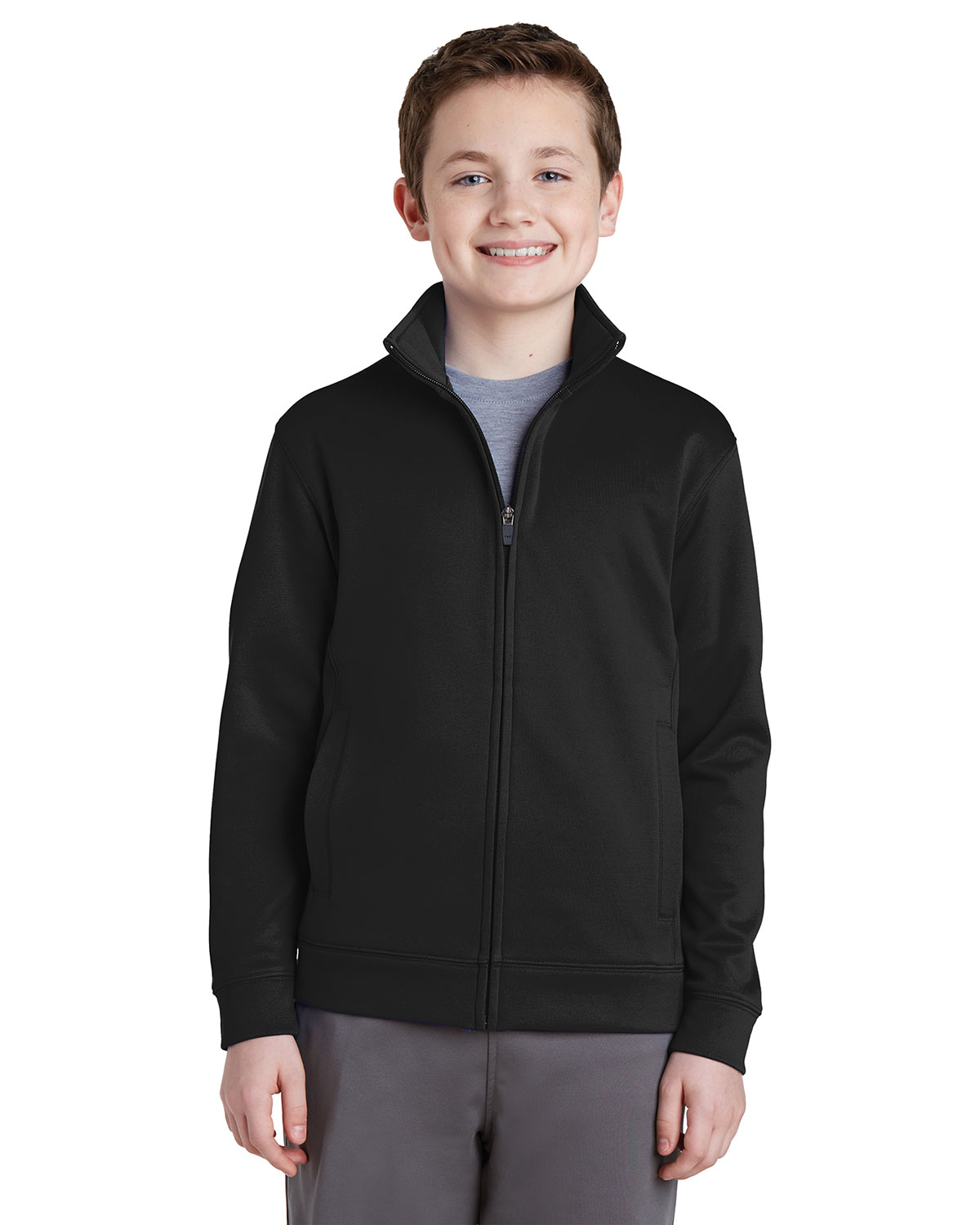 Sport-Tek YST241 Youth Sport-Wick Fleece Full-Zip Jacket