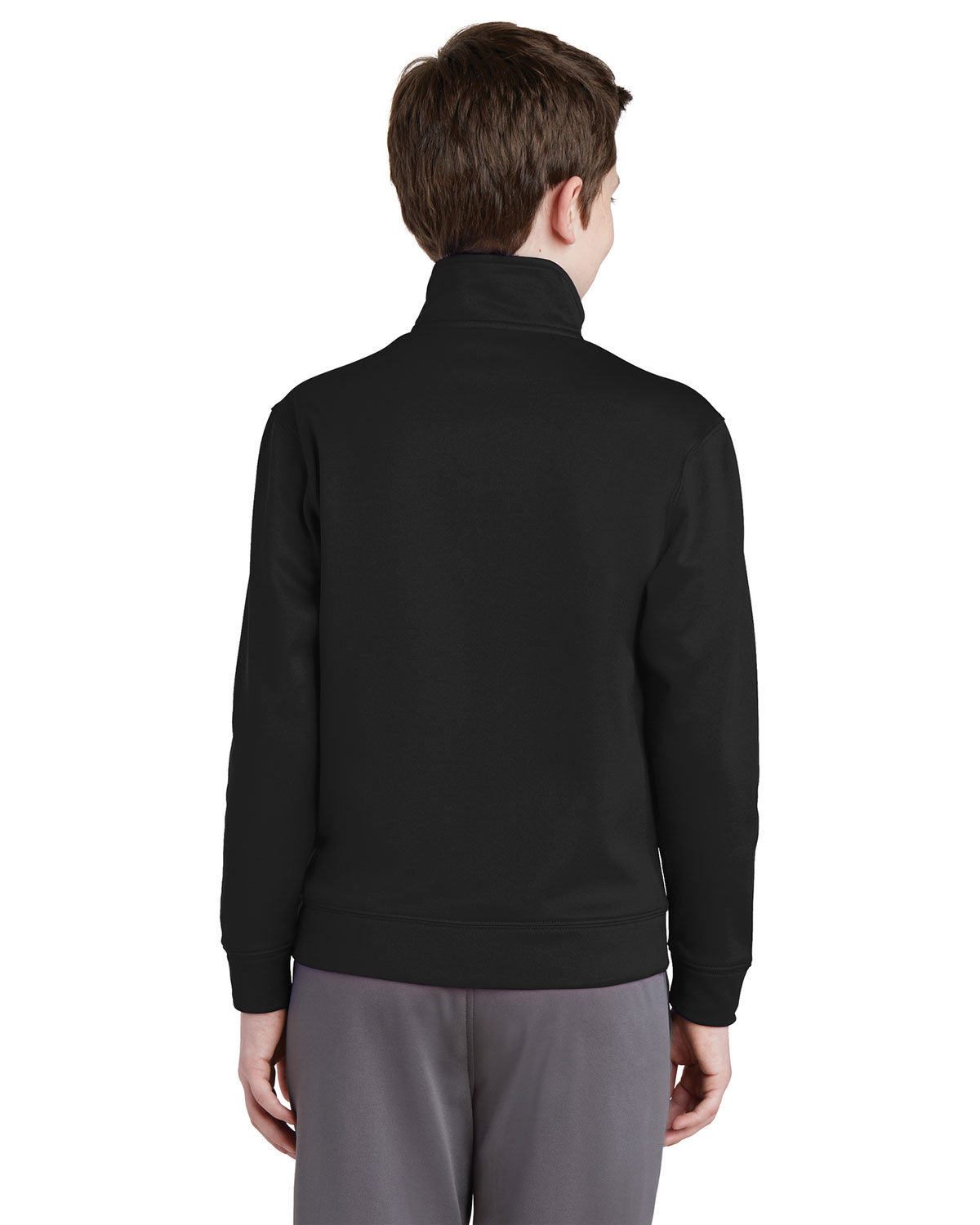Sport-Tek YST241 Youth Sport-Wick Fleece Full-Zip Jacket view 2