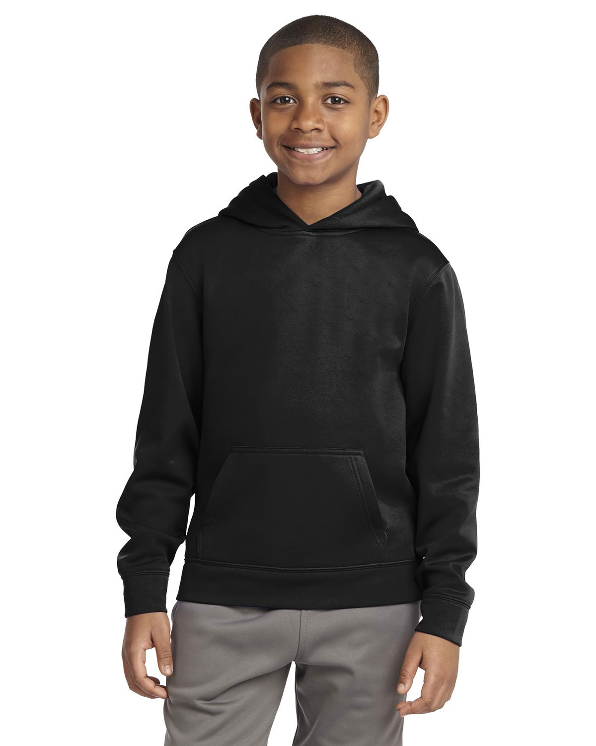 Sport-Tek YST244 Youth Sport-Wick Fleece Hooded Pullover
