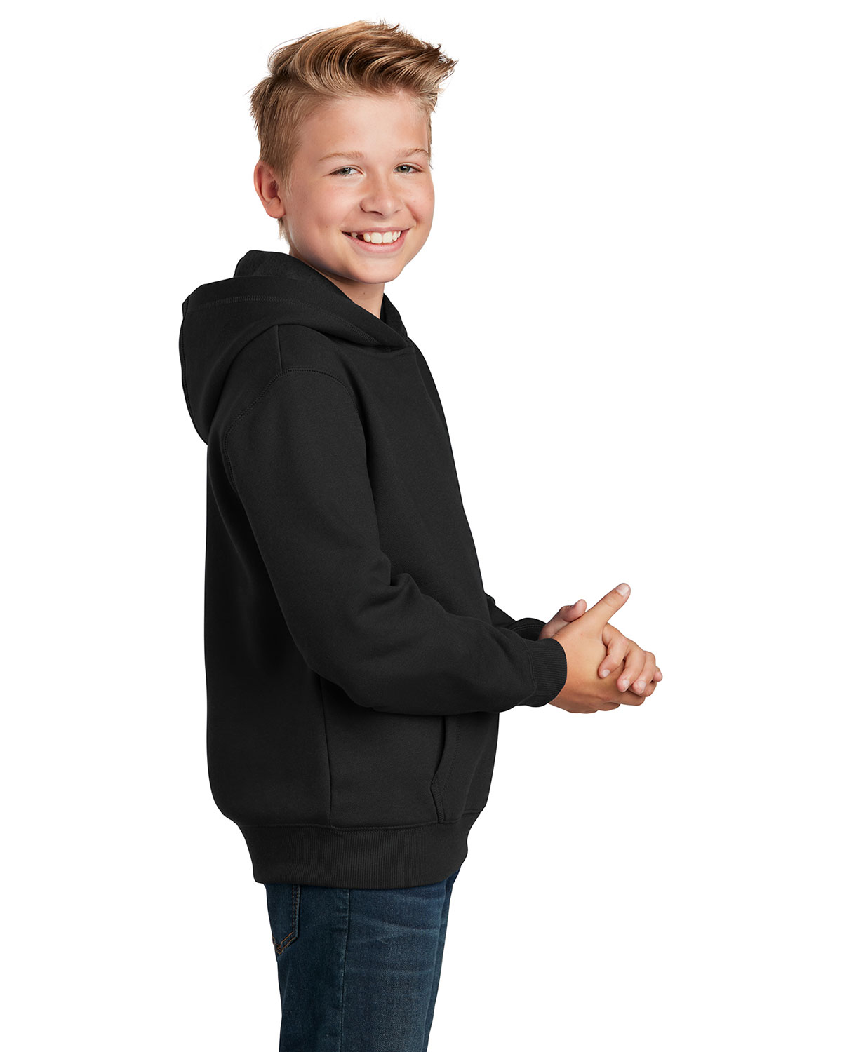 Sport-Tek YST254 Youth Pullover Hooded Sweatshirt view 3