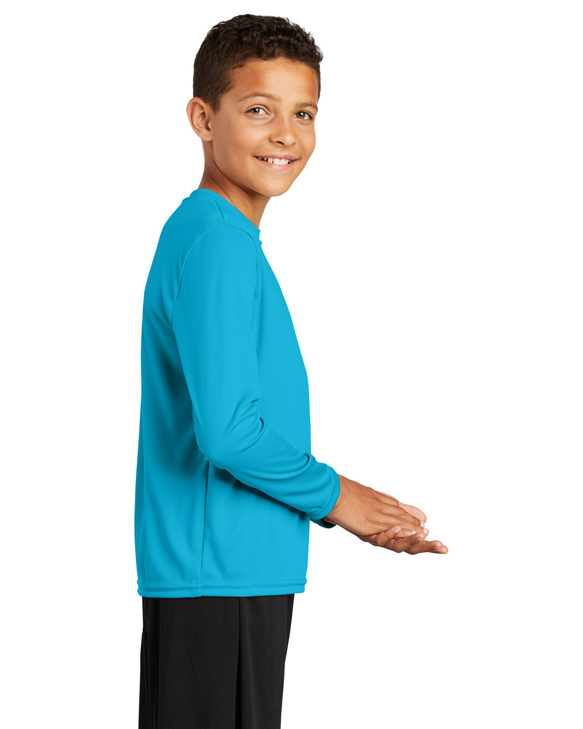 Sport-Tek YST350LS Youth Long Sleeve PosiCharge Competitor Tee view 3