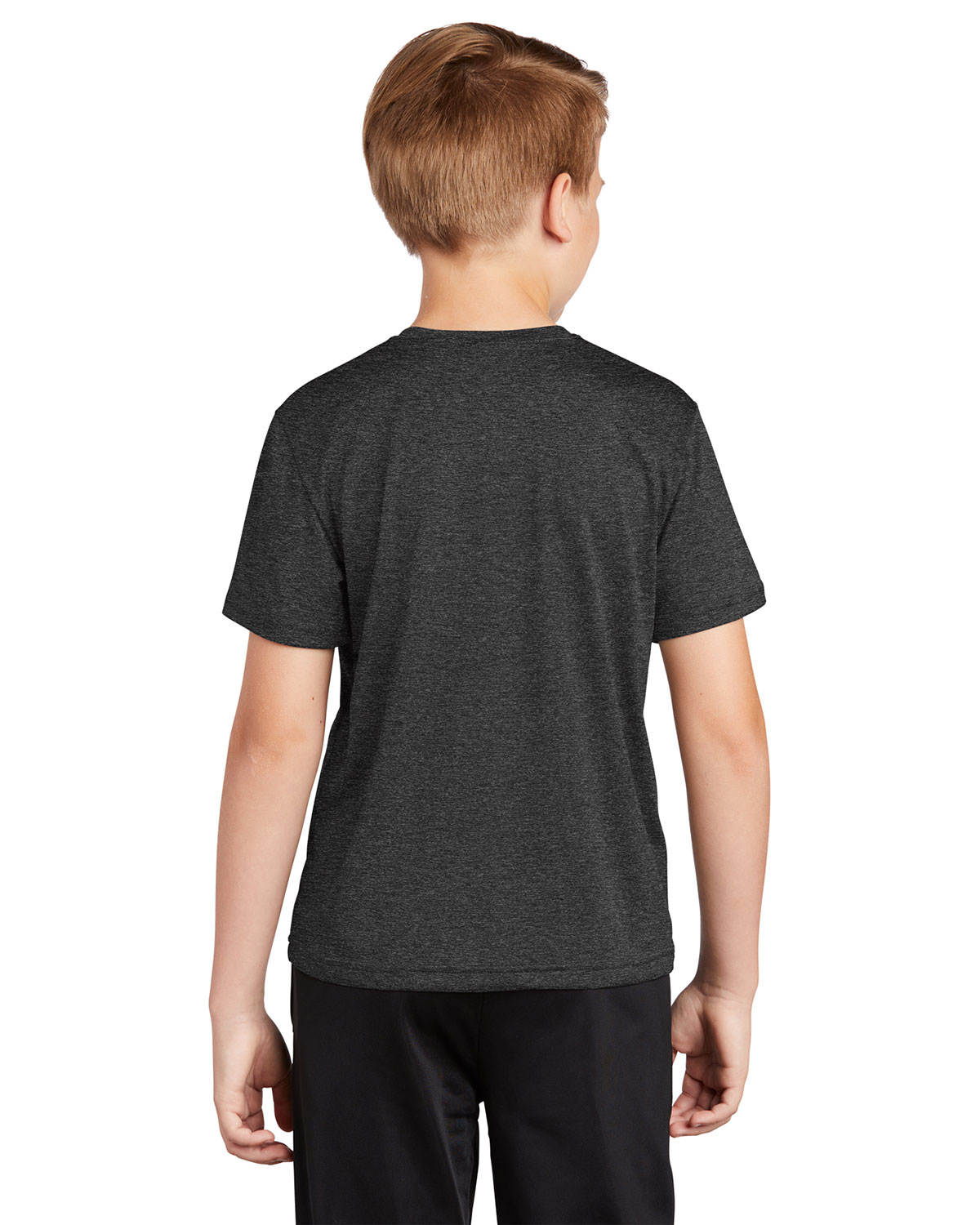 Sport-Tek YST360 Youth Heather Contender Tee view 2