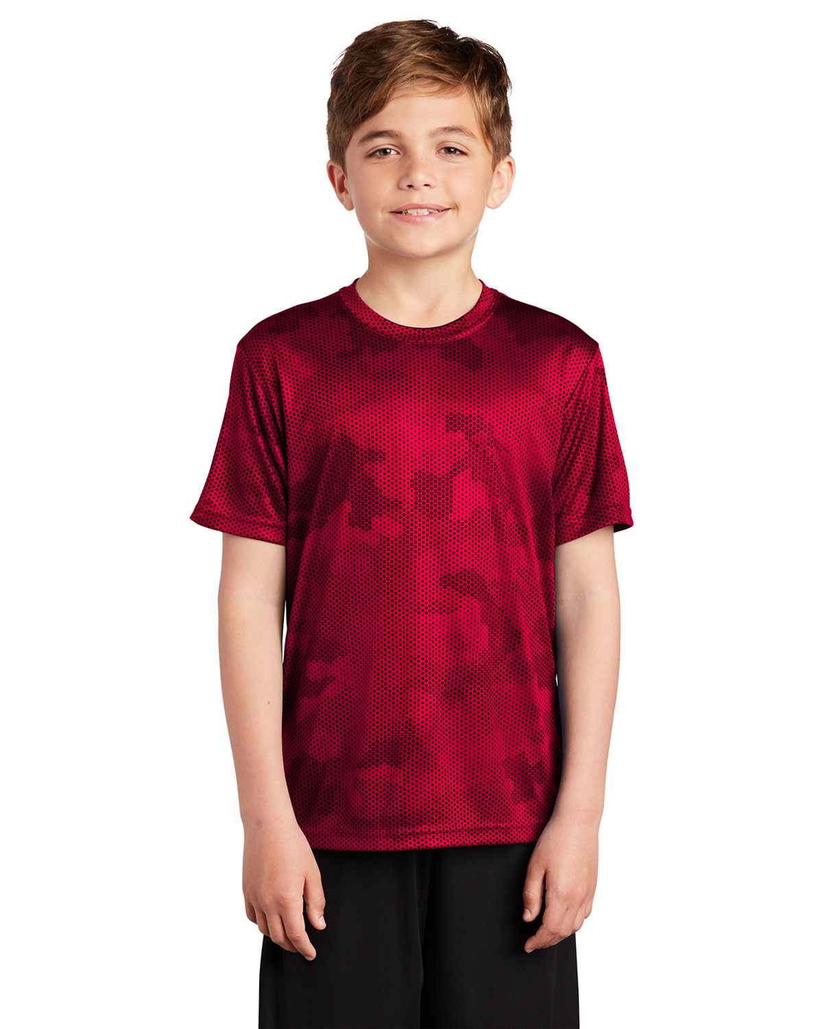 Sport-Tek YST370 Youth CamoHex Tee