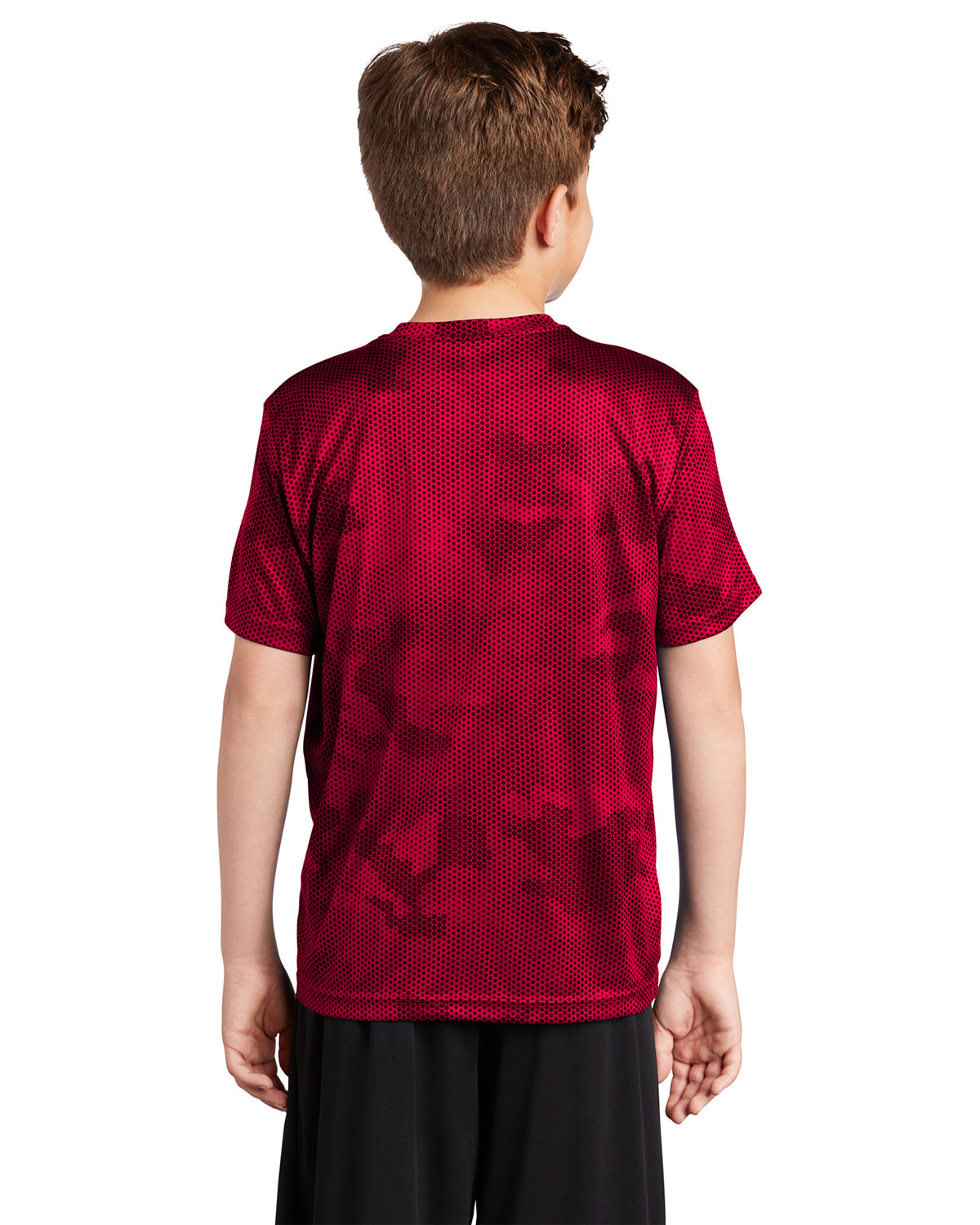 Sport-Tek YST370 Youth CamoHex Tee view 2