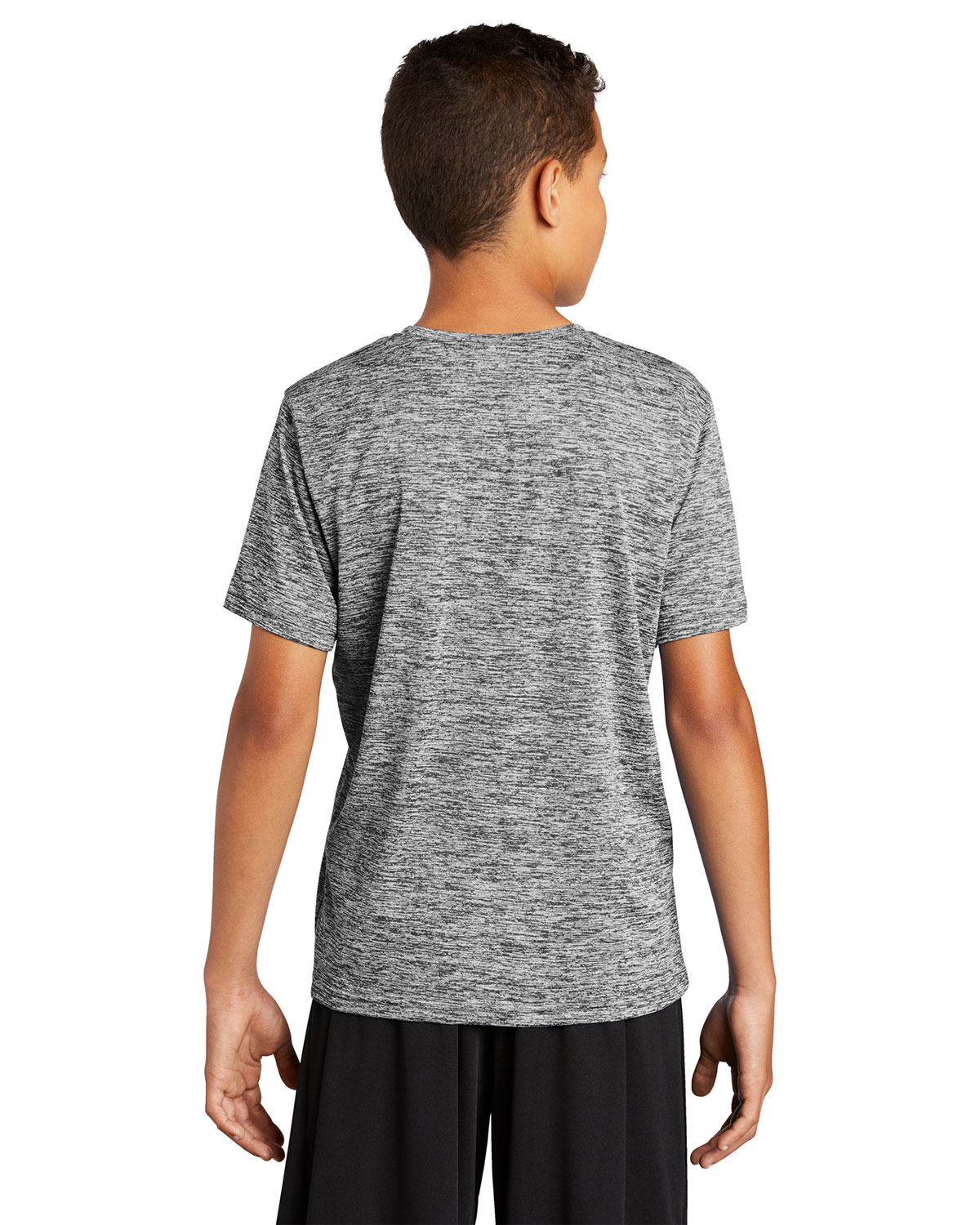 Sport-Tek YST390 Youth PosiCharge Electric Heather Tee view 2