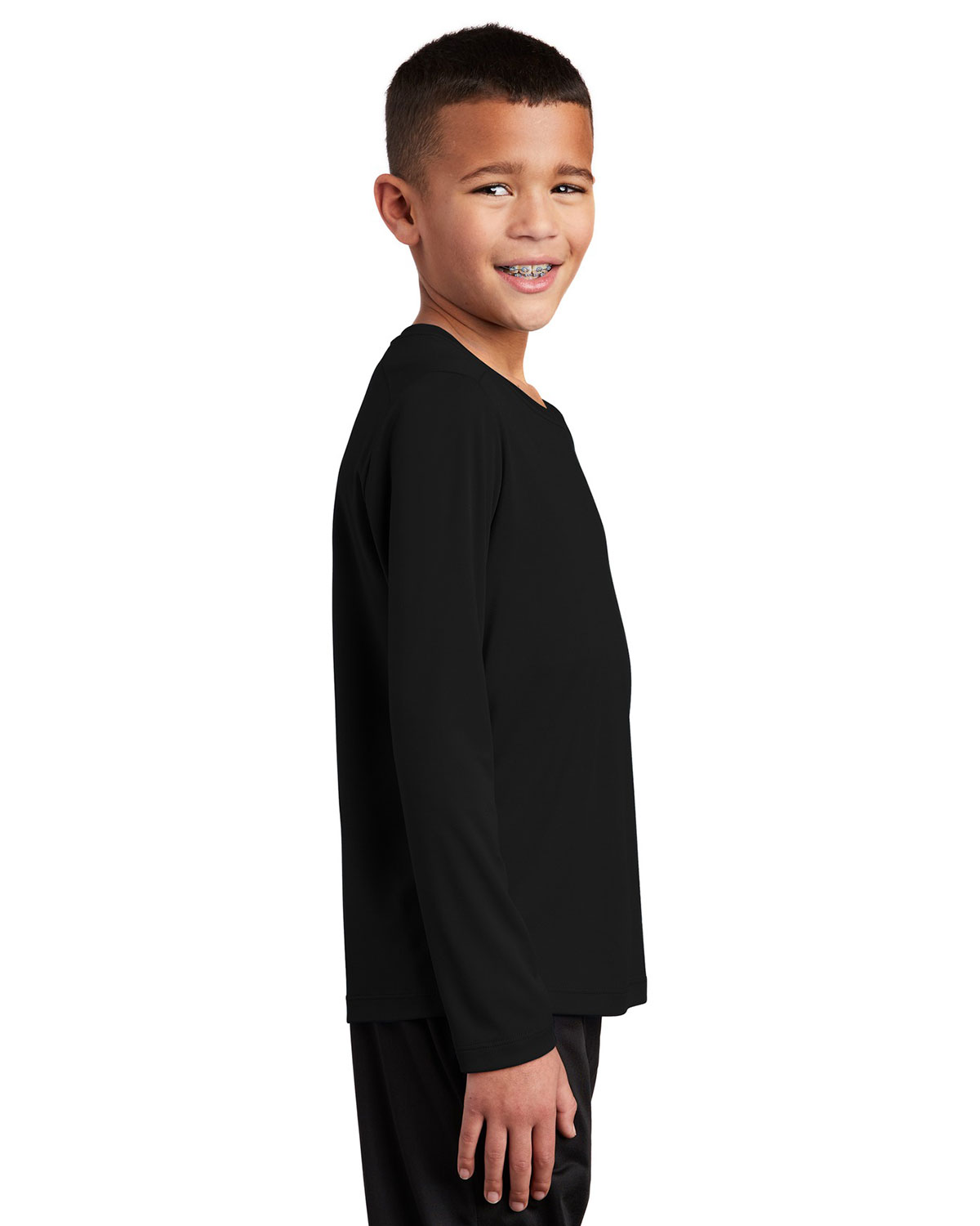 Sport-Tek YST420LS Youth Posi-UV Pro Long Sleeve Tee view 3