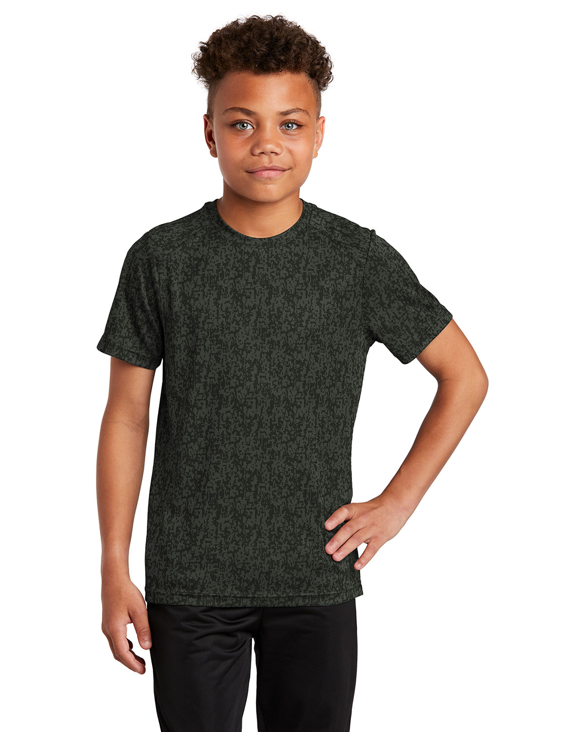 Sport-Tek YST460 Youth Digi Camo Tee