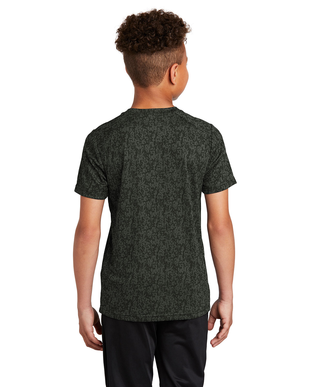 Sport-Tek YST460 Youth Digi Camo Tee view 2