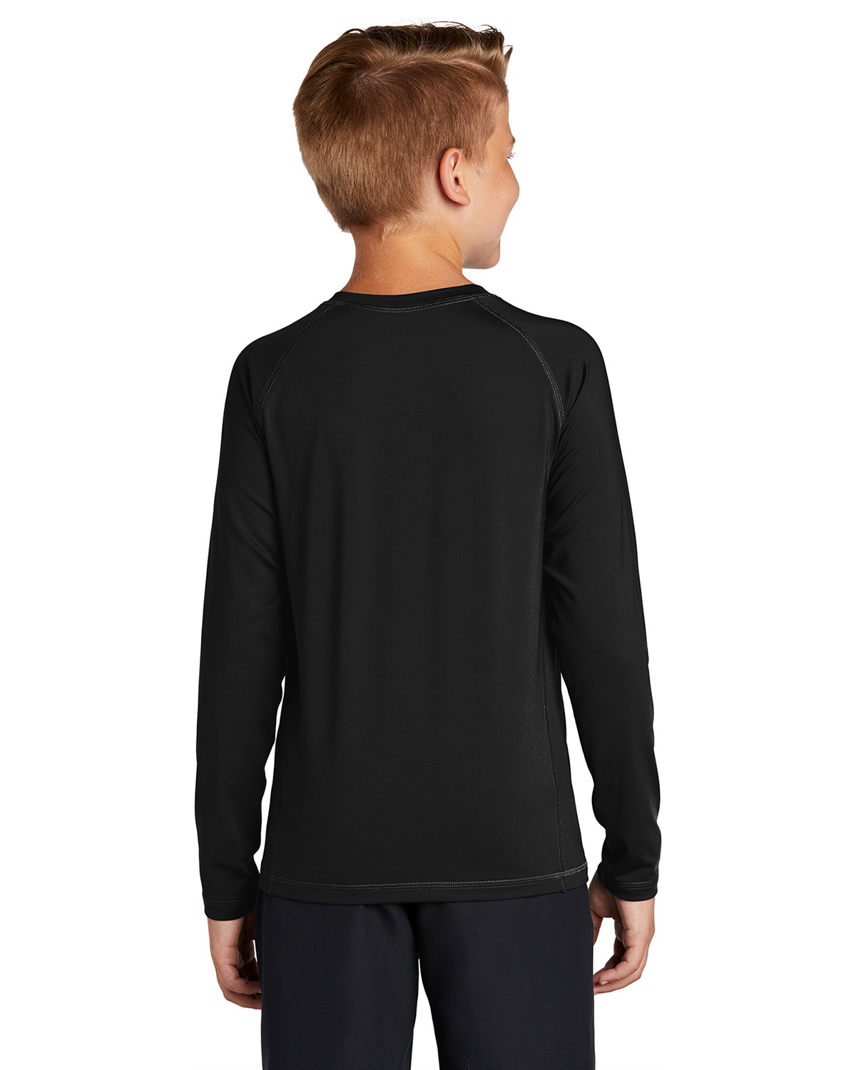 Sport-Tek YST470LS Youth Long Sleeve Rashguard Tee view 2