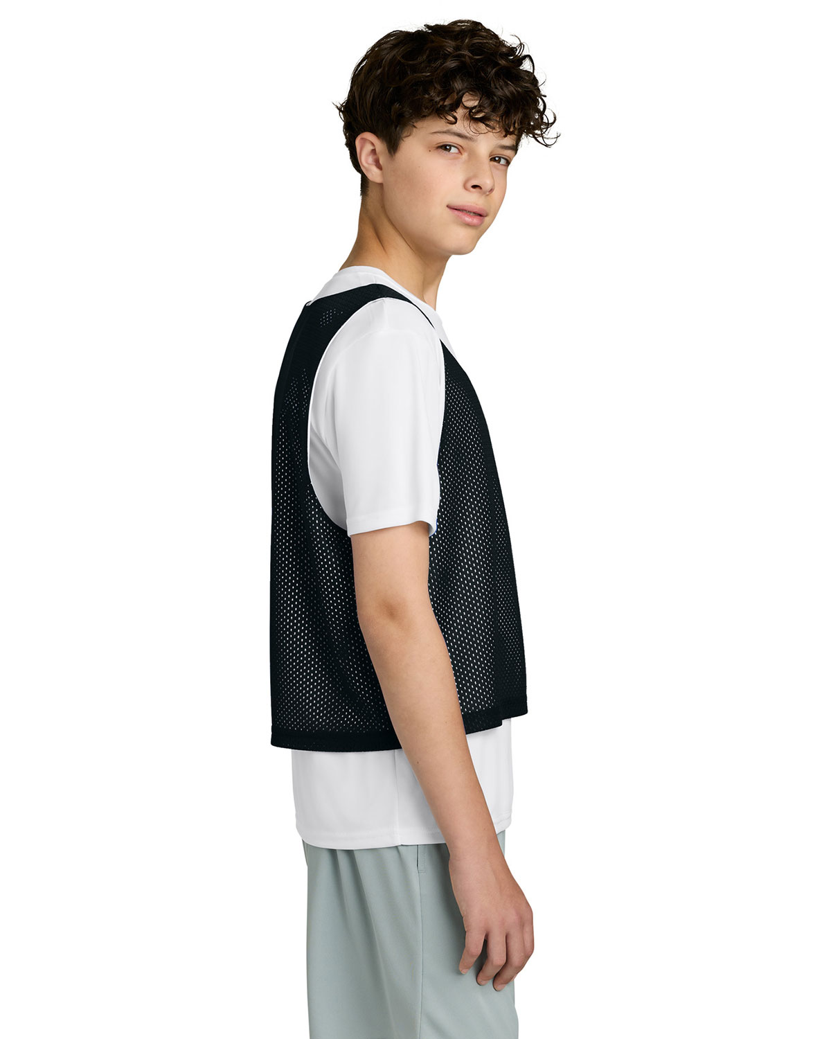 Sport-Tek YST512 Youth Lacrosse Reversible Pinnie view 3