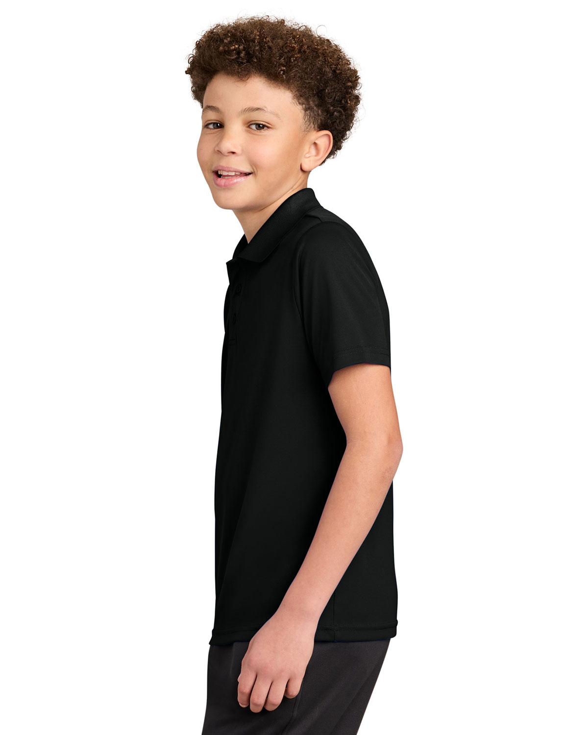Sport-Tek YST550 Youth Competitor Polo view 3