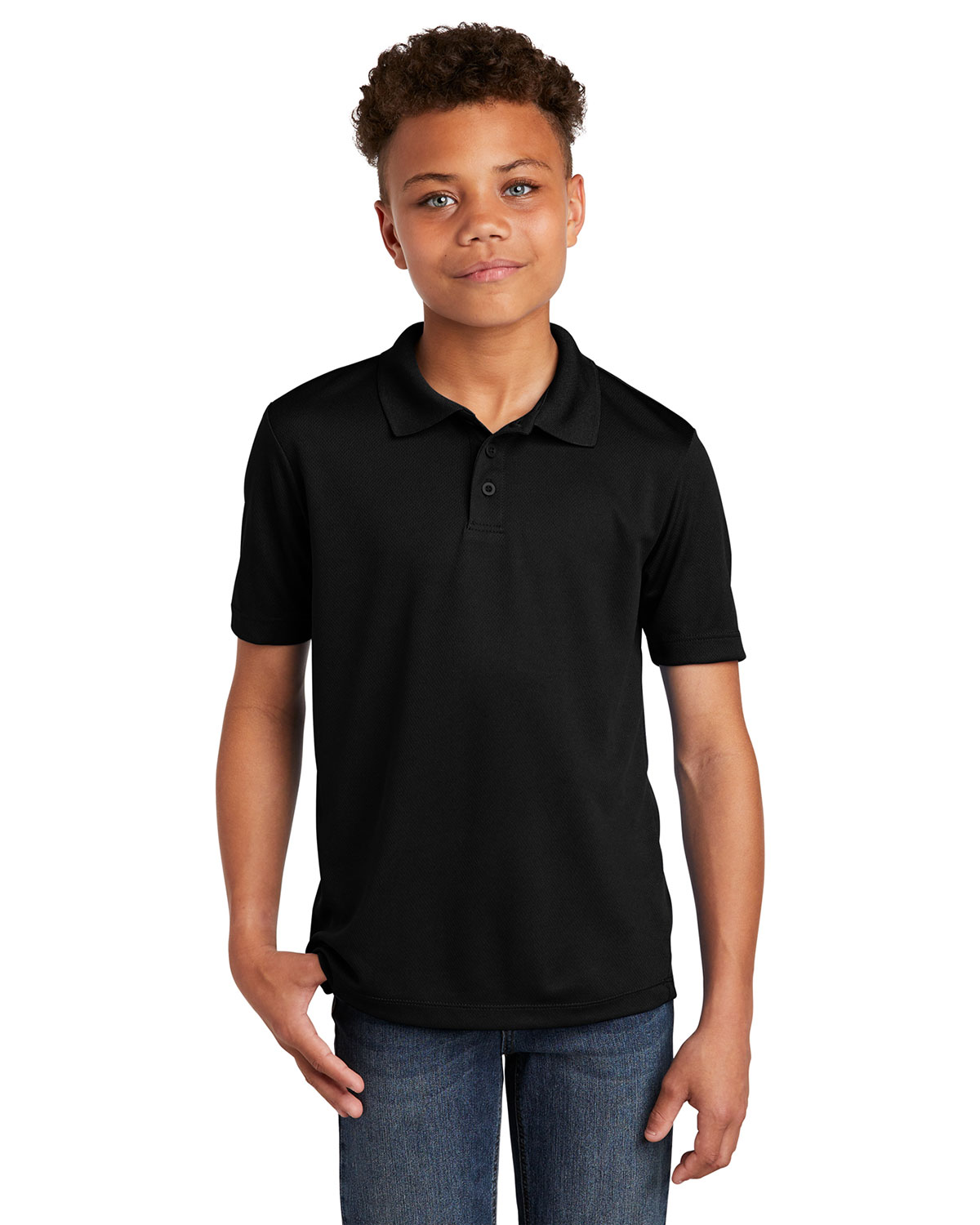 Sport-Tek YST640 Youth PosiCharge RacerMesh Polo