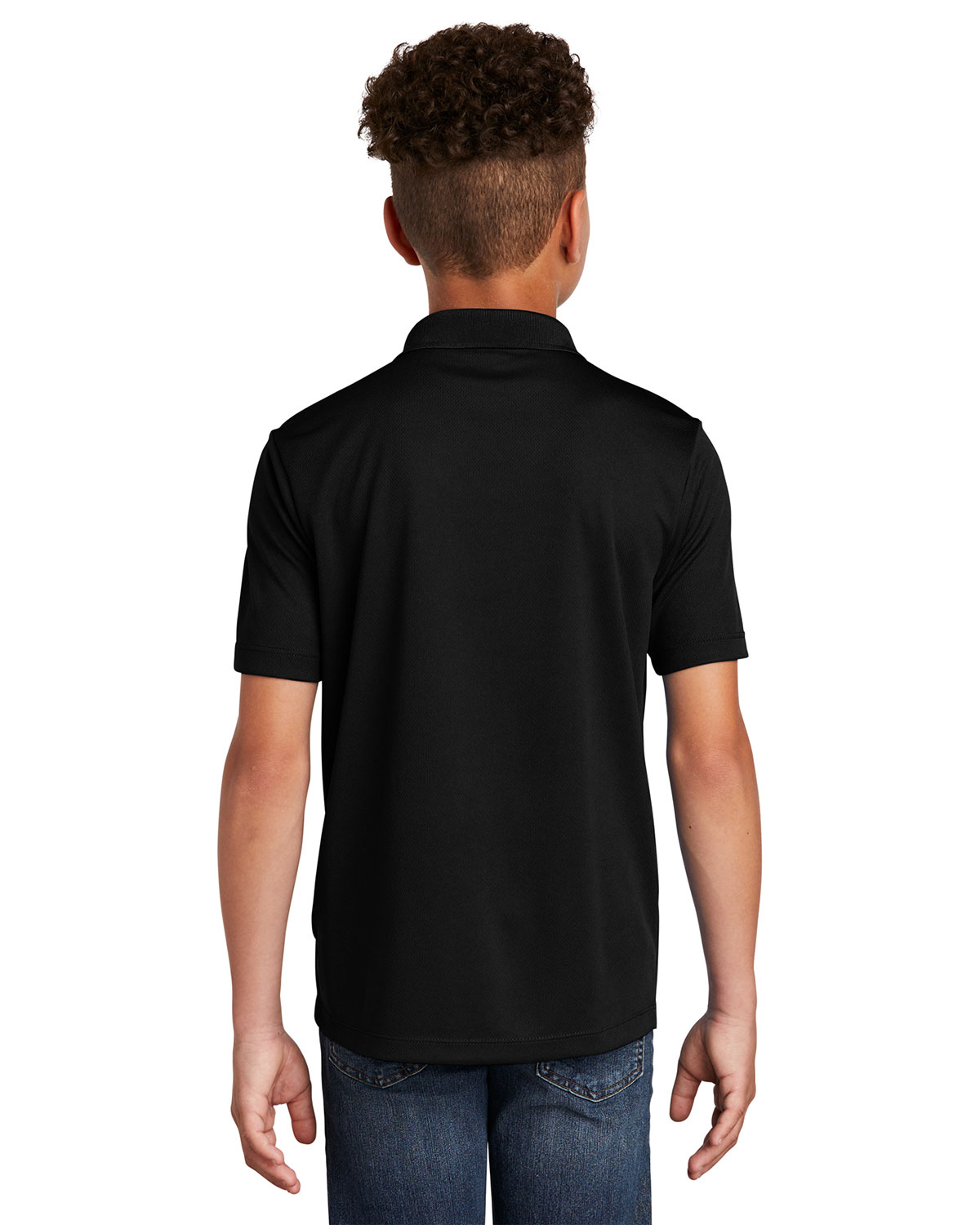 Sport-Tek YST640 Youth PosiCharge RacerMesh Polo view 2