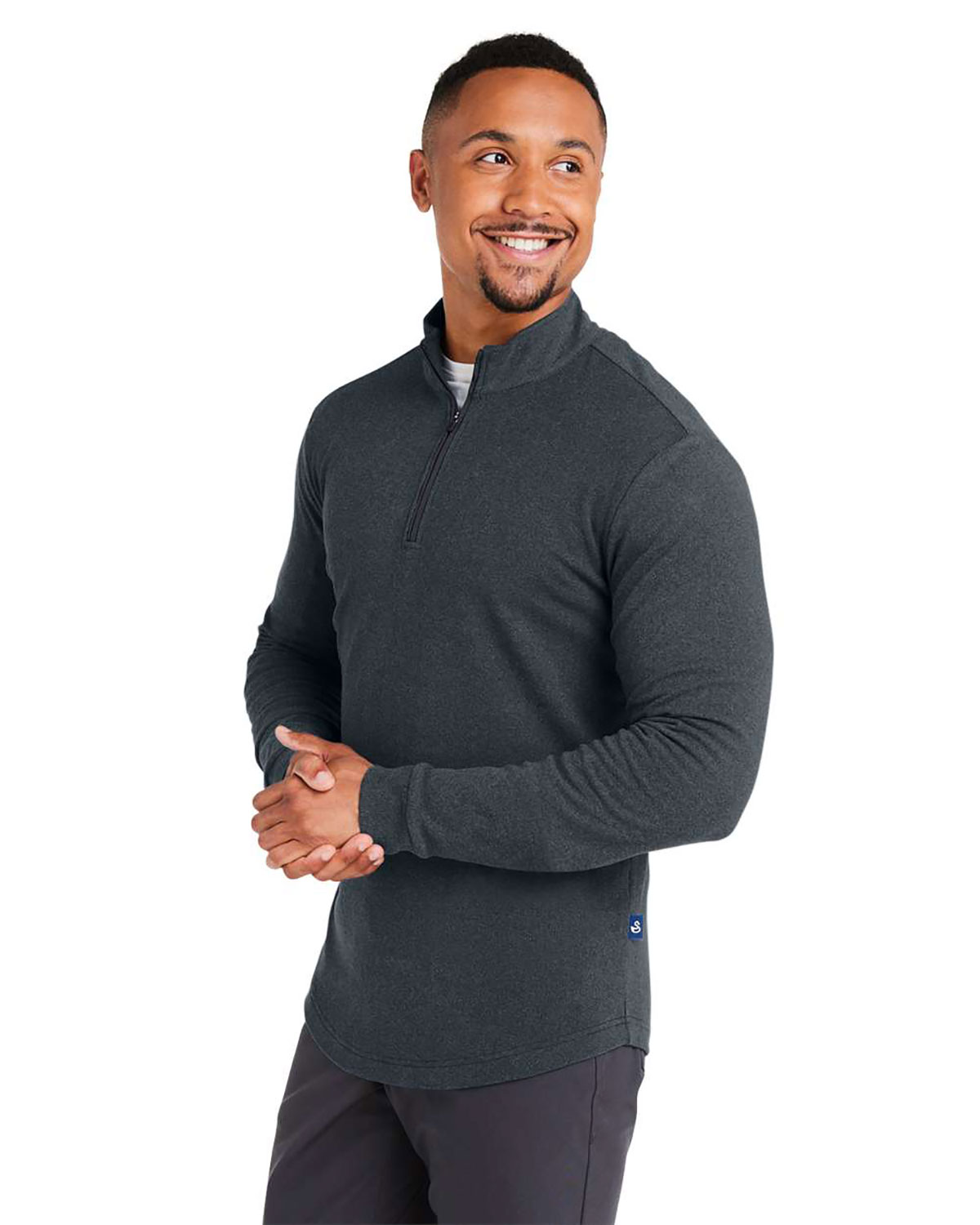 Swannies Golf SWE500 Men's Emery Quarter-Zip Pullover view 3