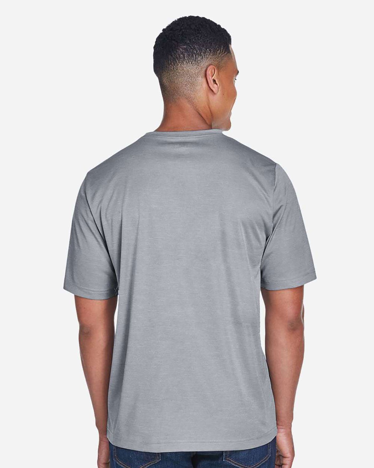Team 365 TT11H Men's Sonic Heather Performance T-Shirt view 2